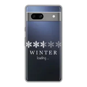 Зимние Чехлы для Гугл Пиксель 7А - прозрачный фон