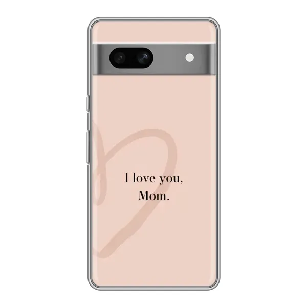 Чехол с принтом «Сердце маме» для Google Pixel 7A Чехол с принтом «Сердце маме» для Google Pixel 7A