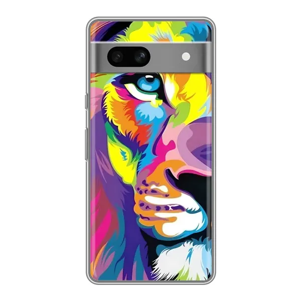 Чохол з принтом «Яскравий Лев» для Google Pixel 7A