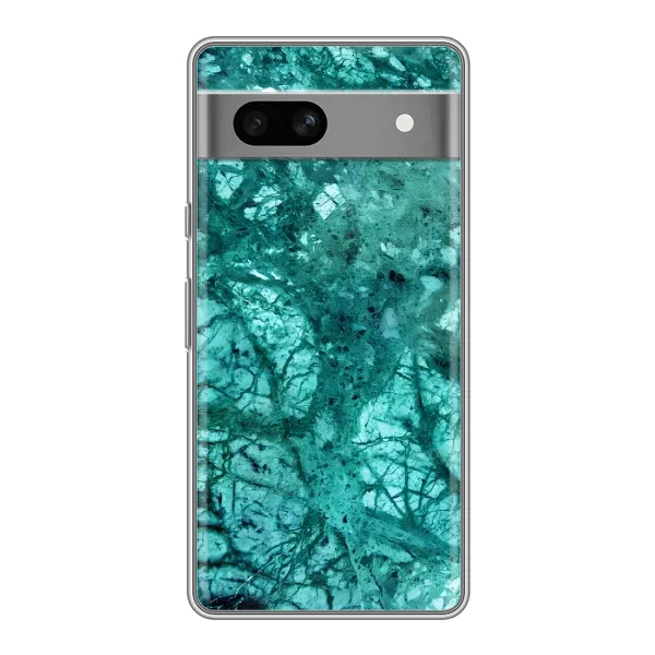 Чехол с принтом «Зеленый мрамор» для Google Pixel 7A Чехол с принтом «Зеленый мрамор» для Google Pixel 7A