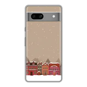Новорічні, Святкові Чохли для Google Pixel 7A - 2024 год (Зимове місто)