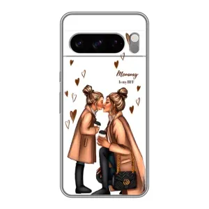 Чохол з друком для Google Pixel 8 Pro - (Мама з дитинкою) (AlphaPrint) (Донька і мама)