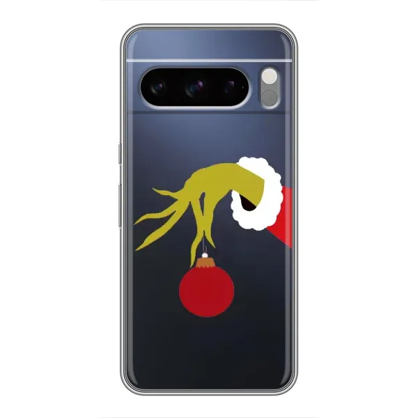 Чехол с принтом «Гринч с игрушкой» для Google Pixel 8 Pro