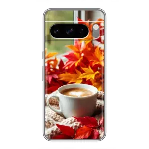 Чехол с уникальным дизайном «Осень с кофе» для Google Pixel 8 Pro