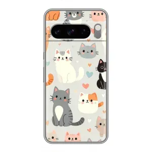 Чехол с рисунком кот на Google Pixel 8 Pro (Коллаж котов)