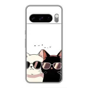 Чехол с рисунком кот на Google Pixel 8 Pro (Коты в очках)