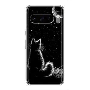 Чехол с принтом для Google Pixel 8 Pro (AlphaPrint) Модные коты