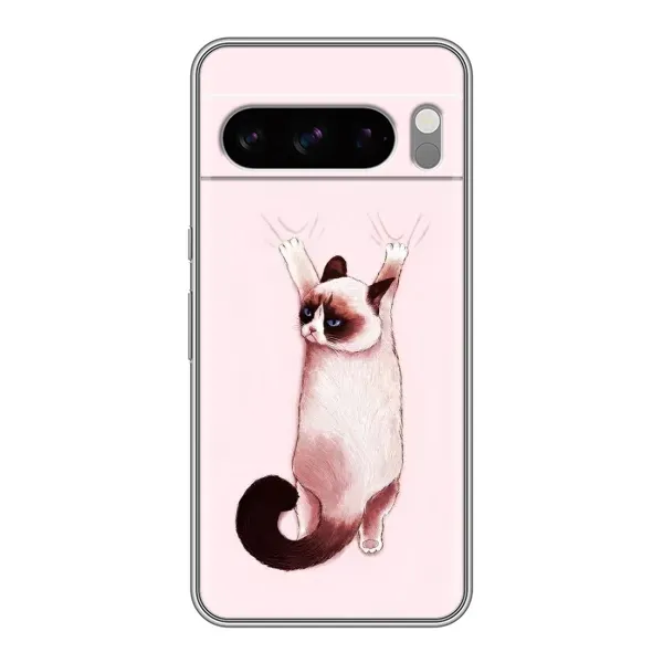 Чохол з принтом «Котик падає» для Google Pixel 8 Pro