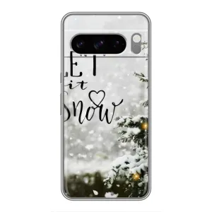Новорічні, Святкові Чохли для Google Pixel 8 Pro - 2024 год (Let it snow)