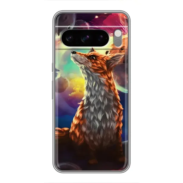 Чехол с принтом «Лисица в космосе» для Google Pixel 8 Pro