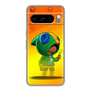 Чехол для Google Pixel 8 Pro Бравл Старс (VPrint) (Мальчик Леон)