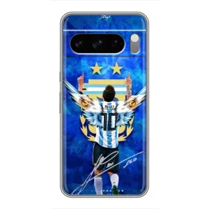 Чехлы для Google Pixel 8 Pro (Leo чемпион) (AlphaPrint) (Месси сборная)