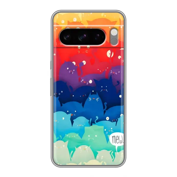 Чохол з принтом «Mew» для Google Pixel 8 Pro