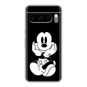 Міккі Маус чохол для Google Pixel 8 Pro (AlphaPrint - Мультяшні) (Маус на чорному)