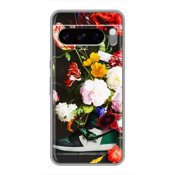 Чохол з принтом «Nike цветы» для Google Pixel 8 Pro