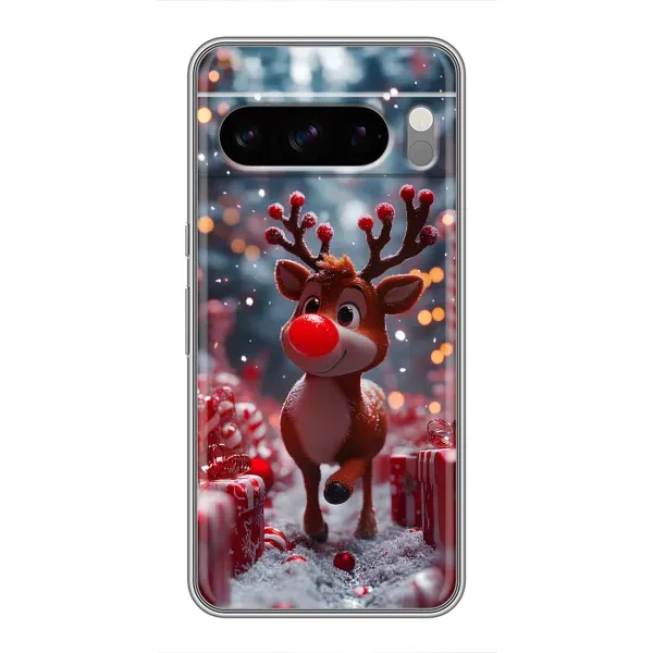 Чохол з принтом «Олень серед подарунків» для Google Pixel 8 Pro