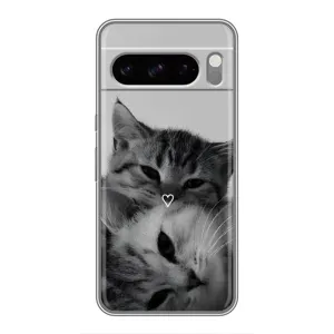 Чехол с рисунком кот на Google Pixel 8 Pro (Пара котов)