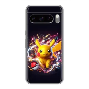 Чохол з Пікачу на Google Pixel 8 Pro (Пікачу з м'ячем)