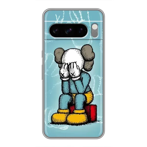 Чохол з принтом «Плач Bearbrick» для Google Pixel 8 Pro