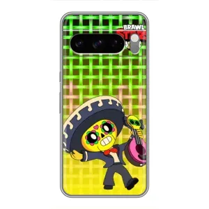 Чехлы Brawl Stars для Google Pixel 8 Pro (AlphaPrint) (Поко в самбреро)