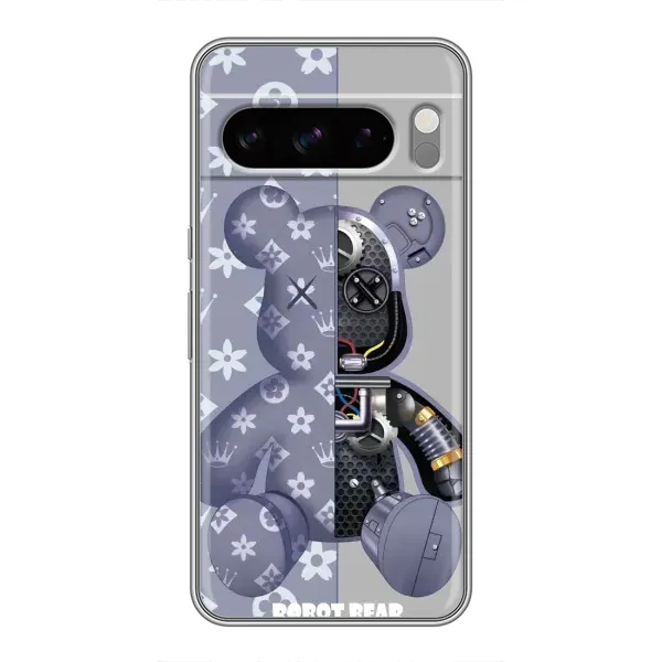 Чохол з принтом «Робот Медведик» для Google Pixel 8 Pro