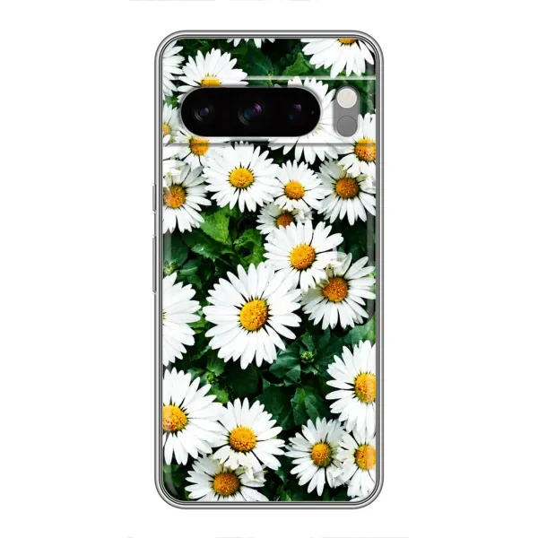 Чохол з принтом «Ромашки» для Google Pixel 8 Pro
