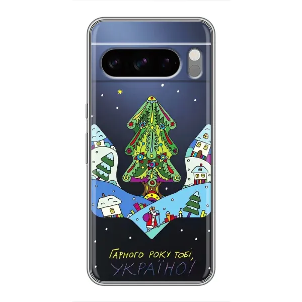 Чехол с принтом «Рождественский герб» для Google Pixel 8 Pro