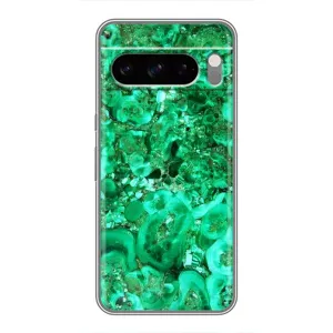 Мраморный чехол на Google Pixel 8 Pro (VPrint) (Салатный Мрамор)