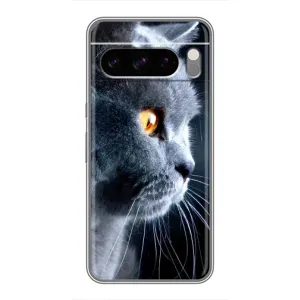 Чехлы с Котиками для Google Pixel 8 Pro (VPrint) (Серый Кот)