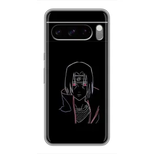 Чехлы на тему: Итачи Учиха для Google Pixel 8 Pro (AlphaPrint) (силуэт Итачи)
