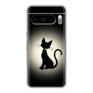 Чохол з принтом для Google Pixel 8 Pro (AlphaPrint) Модні коти (Силует котика)