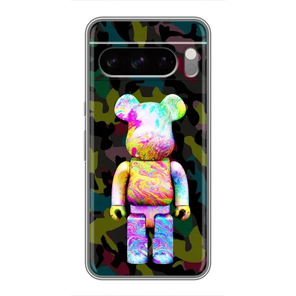 Чохол з принтом «Яскравий Bearbrick» для Google Pixel 8 Pro