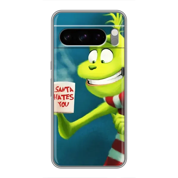 Чехол с принтом «Зеленый Гринч» для Google Pixel 8 Pro Чехол с принтом «Зеленый Гринч» для Google Pixel 8 Pro