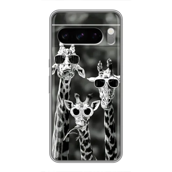Чохол з принтом «Жирафи в окулярах» для Google Pixel 8 Pro
