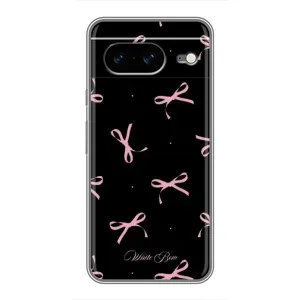 Чохол з бантиками на Google Pixel 8 Ґуґл Піксель 8 (Банти на чорному)