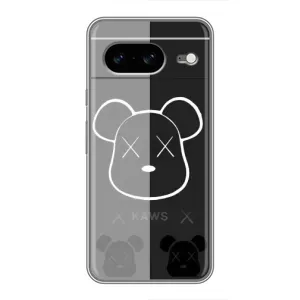 Чохли для Google Pixel 8 - Bearbrick Louis Vuitton (PREMIUMPrint) (БеарБрік очі)