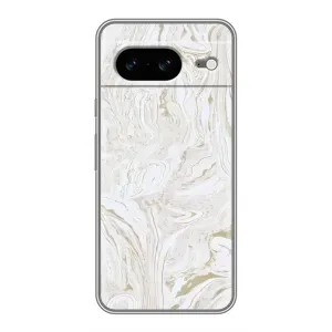Мраморный чехол на Google Pixel 8 (VPrint) (Белый мрамор)