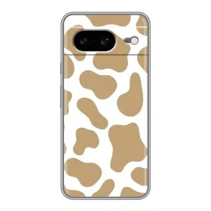 Чохол з принтом корови на Google Pixel 8 Ґуґл Піксель 8 (Бежева бурьонка)
