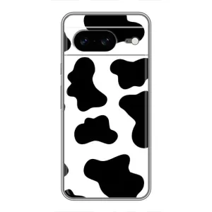 Чохол з принтом корови на Google Pixel 8 Ґуґл Піксель 8 (Чорная Буренка)