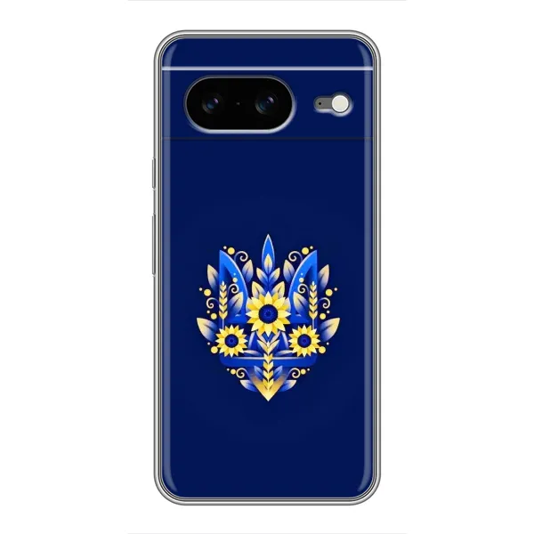 Чехол с принтом «Цветочный Герб» для Google Pixel 8