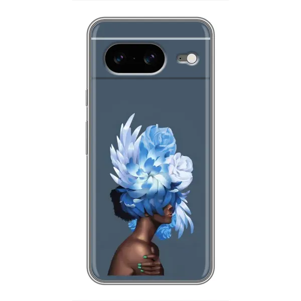 Чохол з принтом «Квіти на голові» для Google Pixel 8