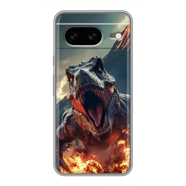 Чохол з принтом «Вогняний динозавр» для Google Pixel 8 Чохол з принтом «Вогняний динозавр» для Google Pixel 8