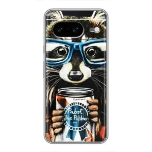 Чохол з принтом для Google Pixel 8 Ґуґл Піксель 8 - (Прикольні) (AlphaPrint) (Єнот з банкою)