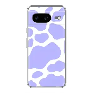 Чохол з принтом корови на Google Pixel 8 Ґуґл Піксель 8 (Фіолетова Бурьонка)