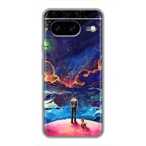 Космічні Чохли для Google Pixel 8 Ґуґл Піксель 8 (VPrint) (Вид Галактики)