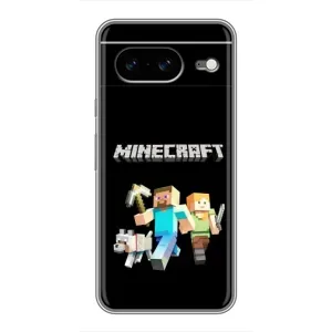 Чохол Майнкрафт на Google Pixel 8 (AlphaPrint) Minecraft (герої Minecraft)