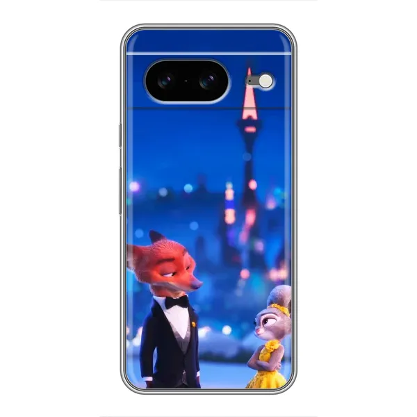 Чехол с принтом «Романтический вечер Зверополис» для Google Pixel 8