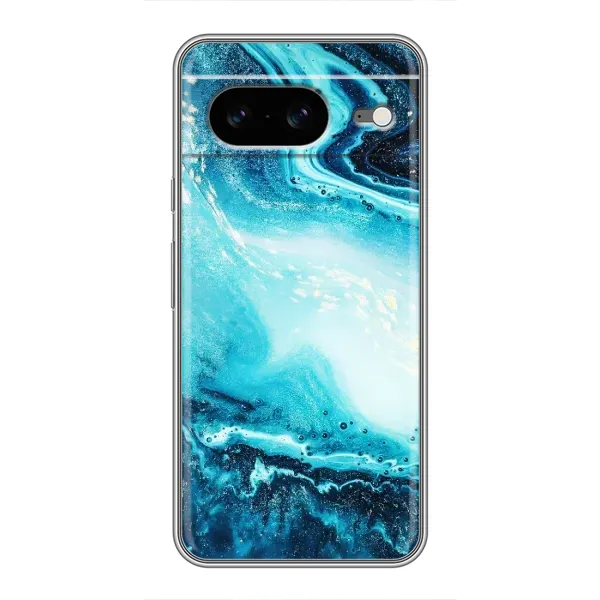 Чехол с принтом «Голубой мрамор» для Google Pixel 8