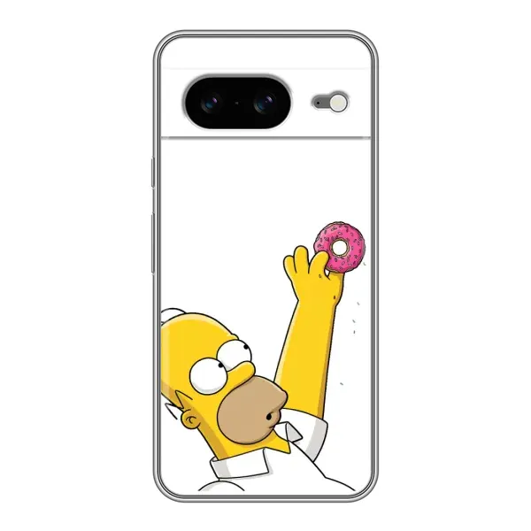 Чохол з принтом «Гомер з пончиком» для Google Pixel 8