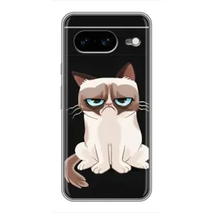 Чохол з принтом для Google Pixel 8 (AlphaPrint) Модні коти (Сумний кіт)